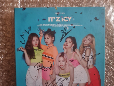 JYP ITZY ICY Album Autographed Hand Signed | eBay