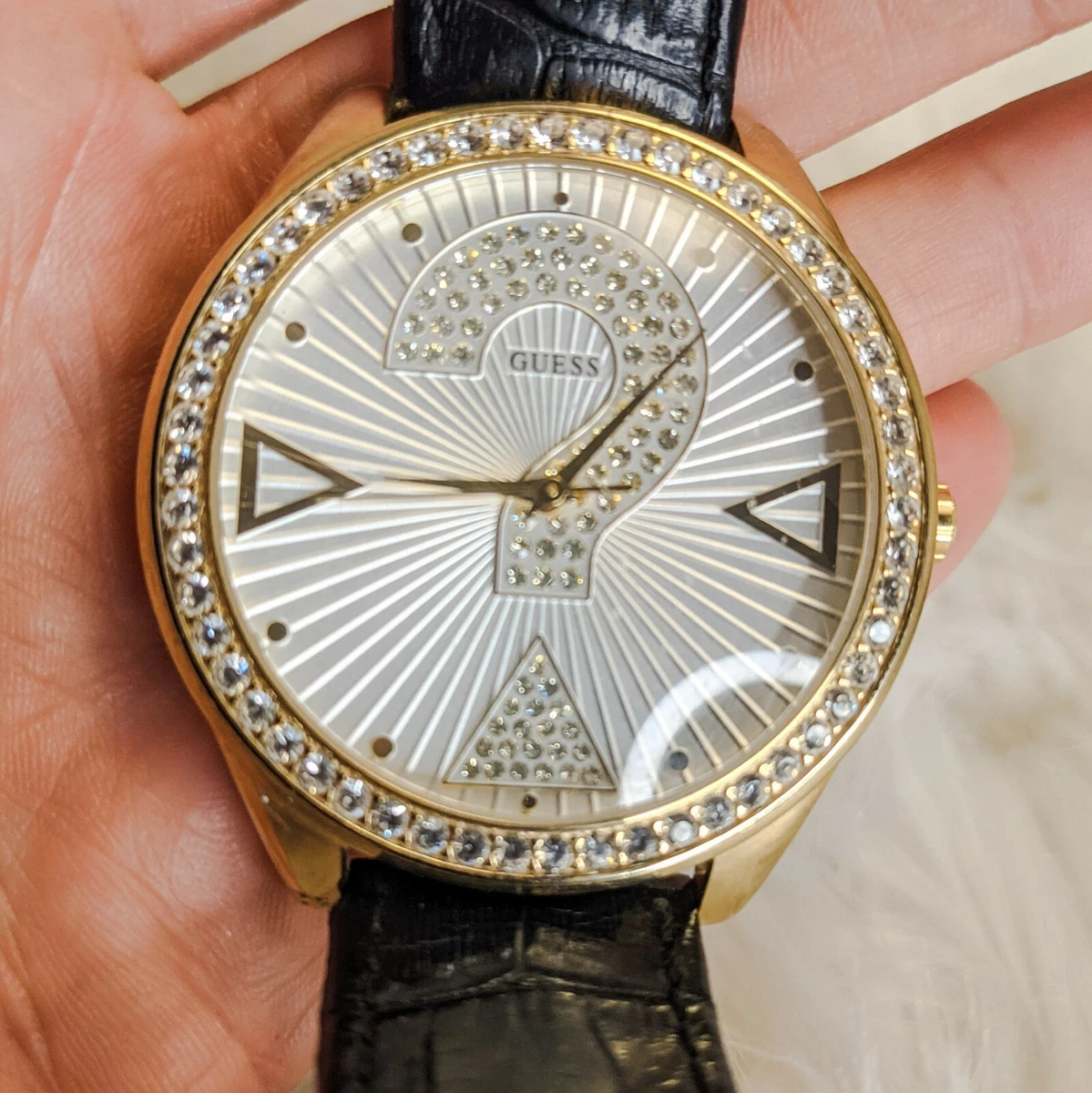 Authentic Guess 20 Celebrating Years Of Time Watch Black Gold