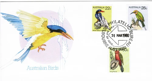 Australia FDC 1980 SG675 735 739 Birds