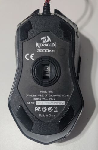 REDRAGON S107-1 3200 DPI Wired Mouse & Multi Colored Wired One-Handed Keyboard - Picture 2 of 9