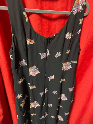 Country Road Black and Floral Dress USA 12 AUS 14 - Picture 3 of 7