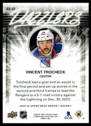 2024-25 UPPER DECK SERIES 1 HOCKEY DAZZLERS GREEN CARDS U-Pick List - Picture 57 of 76