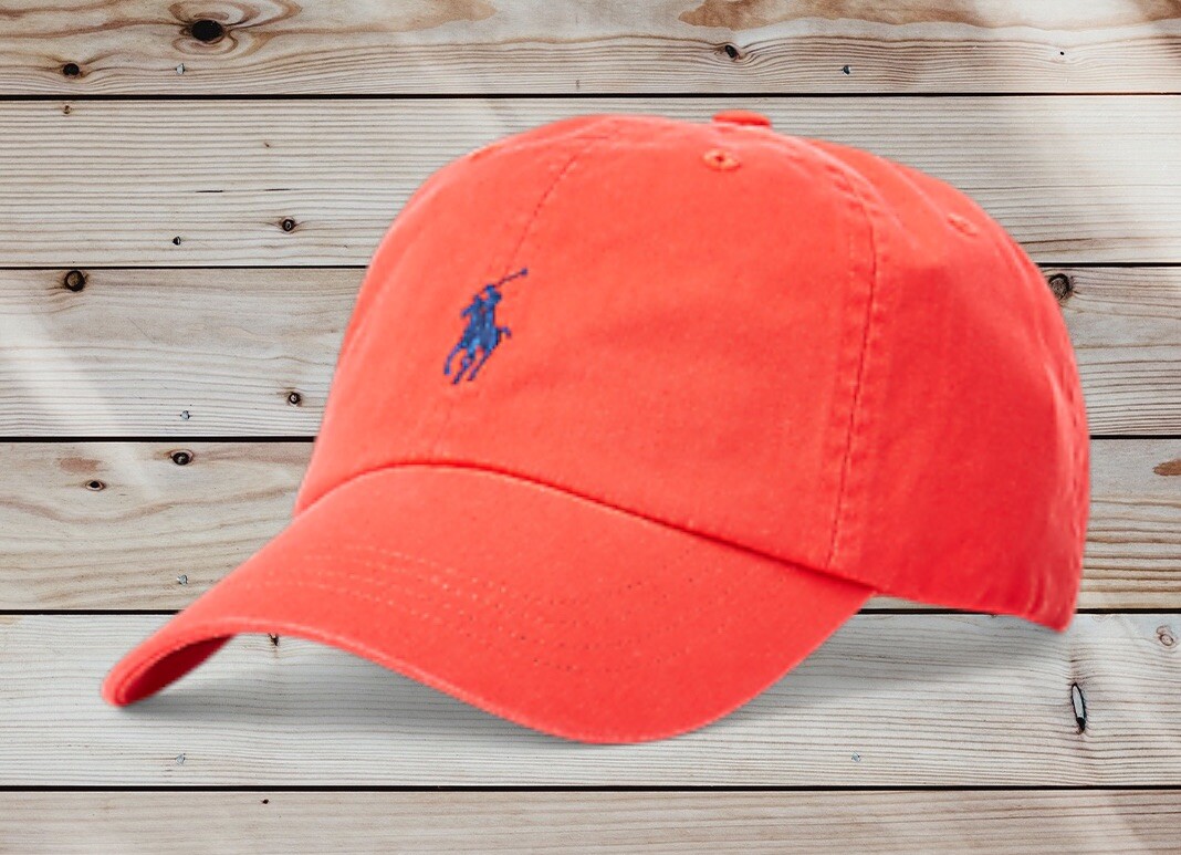 Polo Ralph Lauren Bright Red Baseball Cap Classic Cotton Hat One Size Adjustable