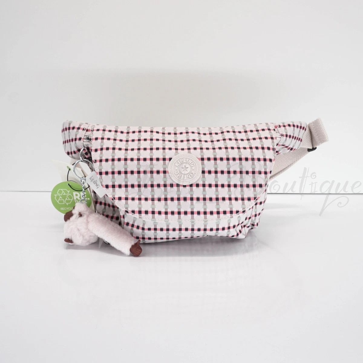 NWT Kipling AC8250 Arvin Fanny Pack Hip Waist Bag Polyester Regal Geos Multi 64