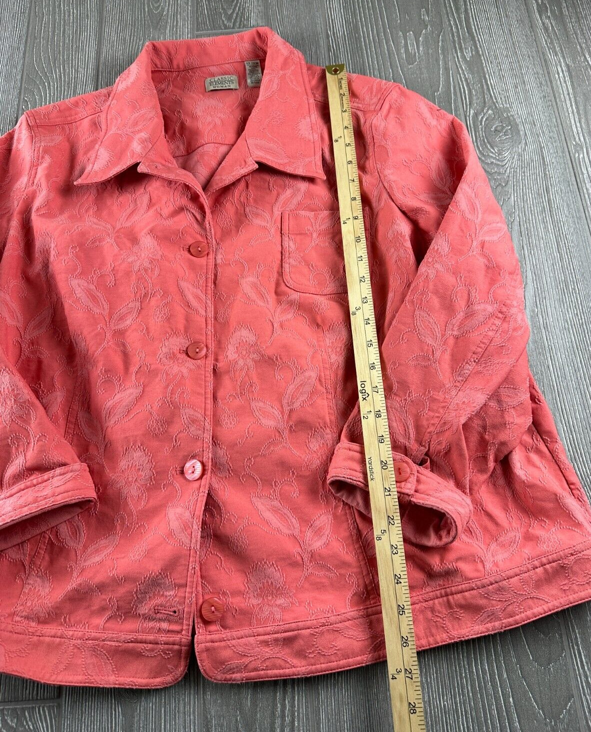 Classic Elements Blazer Jacket Womens Size 24/26W… - image 6