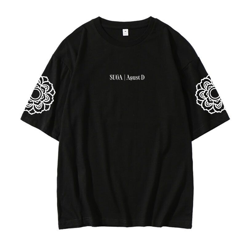 Camiseta Kpop Bts SUGA AGUST D, Concierto Mismo Estilo Algodón Bangtan Camiseta Regalo