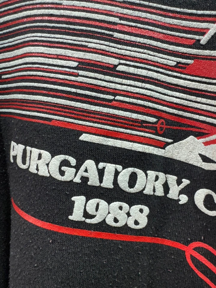 Vintage 80s Majestic NBS MINI SUMMIT SKY PURGATORY ,CO 1988 Rare Sweater Size XL - Image 3 of 4