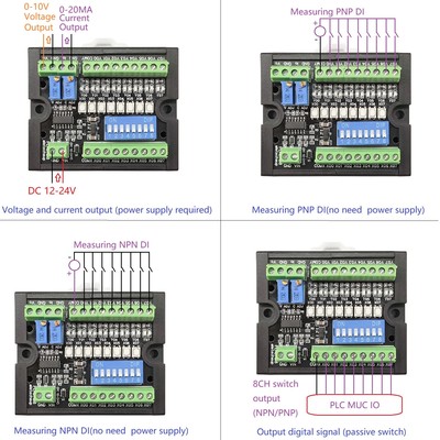 MCU Multi-function Debugging Board NPN PNP DAC ADC Digital Analog Output Module