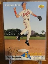 Chipper Jones Upper Deck Inside The Numbers peter gammons # 459. Atlanta Braves
