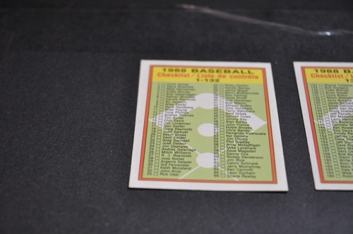 1988 OPC O PEE CHEE BASEBALL card lot of 3 checklist #253-#373-#374 unmarked - Bild 2 von 21