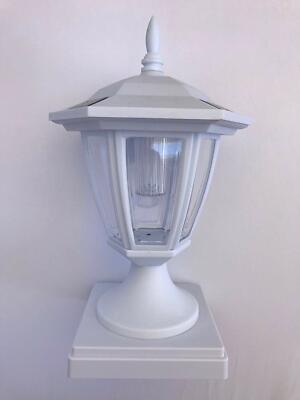 2pcs Solar Post Cap Light Hexagon w/ Super Bright SMD LED Wall Mount/4''/ 5'' / 6''