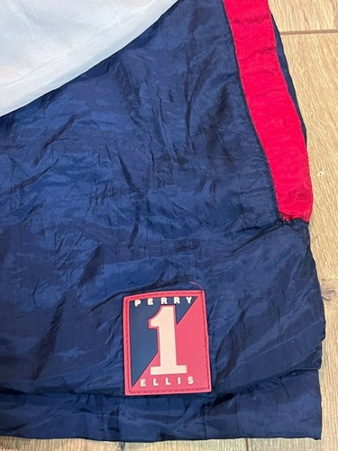 Vintage PERRY ELLIS America USA Windbreaker Jacket XL 90's Color Block Hip Hop - Picture 3 of 7