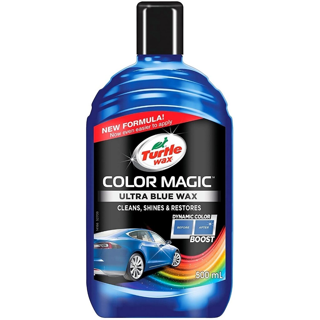 Turtle Wax Color Magic Blue 500ml Restores Colour Fill Scratches Car Polish