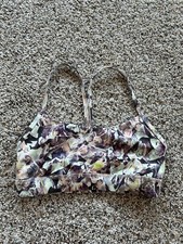 LULULEMON Size 4 SPORTS BRA FLOW Y BRA Multi-color HARD TO FIND Z24
