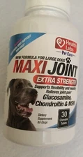 Health Labs Maxi Joint Extra Strength Supplement For Large Dogs 30 Chewable