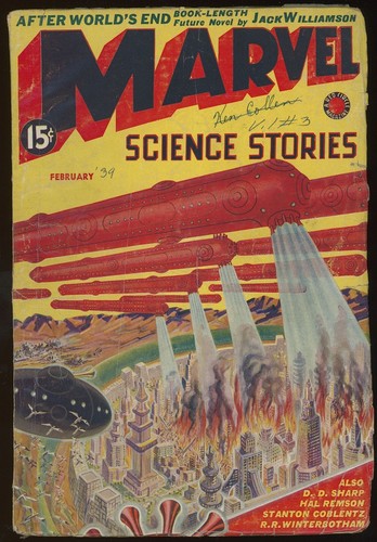 MARVEL SCIENCE STORIES February 1939 . Robert O Erisman / MARVEL SCIENCE #32851