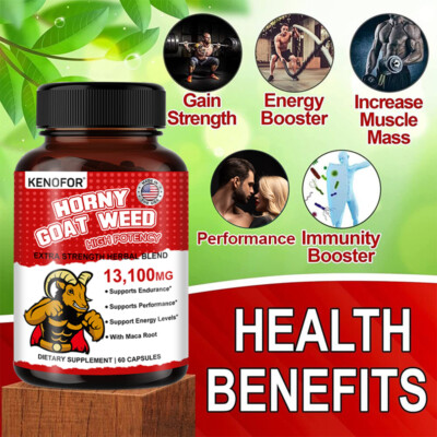 NOW Foods Horny Goat Weed Extract 600 Mg 60 Capsules - Free Shipping