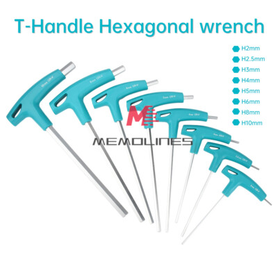 T-Handle Hex Allen Key Screws Screwdriver Bike Repair Tools 2/2.5/3/4/5/6/8/10mm