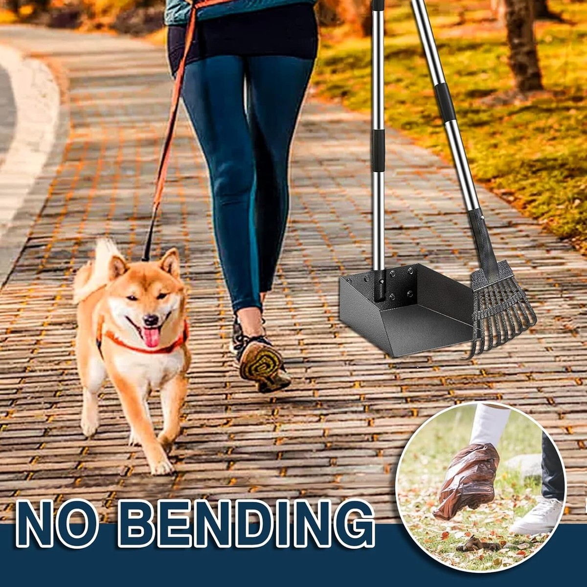 Pooper Scooper For Large Dogs COCONUT Dog Pooper Scooper