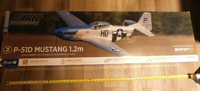 NOS HORIZON HOBBY #EFL089500 P-51D MUSTANG 1.2m BNF BASIC- NRFB-BRUSHLESS MOTOR