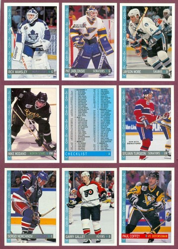 1992-93 OPC O PEE CHEE HOCKEY CARD 265-396 & ANNIVERSARY SERIES WRAPPER SEE LIST - Picture 54 of 164