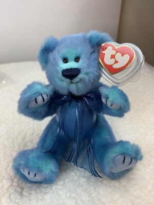 Azure The Blue Ty Beanie Baby Bear - The Attic Collection  I m Blue Without You 