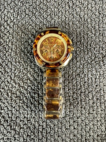 Orologio Michael Kors MK1100 Tribeca Cronografo Oro e Guscio Tartaruga Donna - Foto 2 di 6