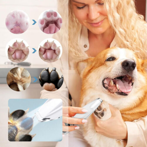 Hundeschermaschine Pfotentrimmer Für Hunde, Schermaschine Hund Pfoten Leise USB - Bild 4 von 14