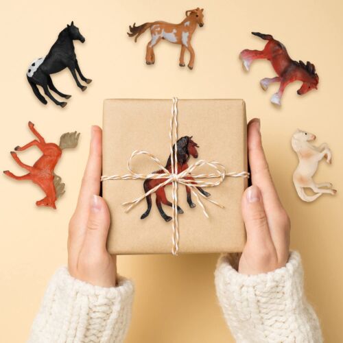 CLESDF 20Pcs Plastic Horse Figure Toy Set for Kids Miniature Realistic Pony H... - Picture 7 of 8