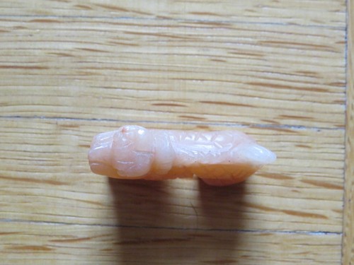 Bärbel Klaus Drexel Edelstein Tier chen Glücks Drache Achat Rot Orange Anhänger - Bild 4 von 10