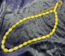 High Quality Genuine Natural Old Baltic Amber Oval Beads Tesbih 20 Gram