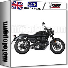 MIVV 2 EXHAUST RACE GHIBLI STEEL BLACK MOTO GUZZI V7 III 2019 19