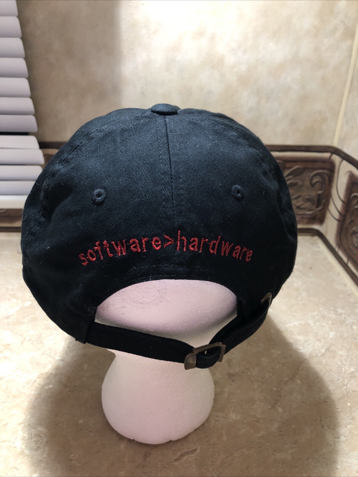 Black A Logo Baseball Strapback Adjustable Cap/Ha… - image 3