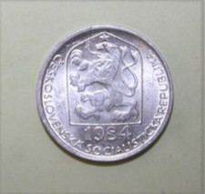 S11 - Czechoslovakia 10 Haleru 1984 Brilliant Uncirculated Coin - Czech Lion