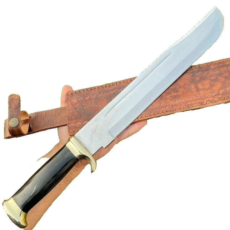 Mango de Cuerno Cuchillos de Hoja Fija supervivientes Vintage de colección