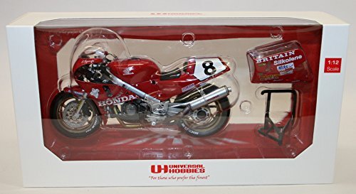 Univ Hobbies 1/12 Scale Metal Model UH4822 Honda RC30 Carl Fogarty 1990 IOM Win - Imagen 10 de 18