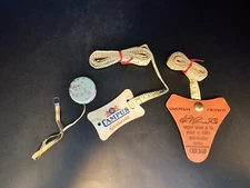 Antique Tailor Measuring Tape Crotch Device E.V. Price Chicago + 2 Extra Tapes