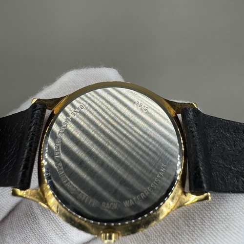 Rare Hamilton Chef Watch 9812 Black Buckle Band Round White Face with Date WORKS - Picture 9 of 12