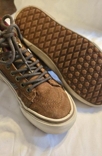 Vans High-Top Brown Suede Red Plaid Sneakers Scotchgard US Men’s 4.5/Women’s 6 - Bild 8 von 8