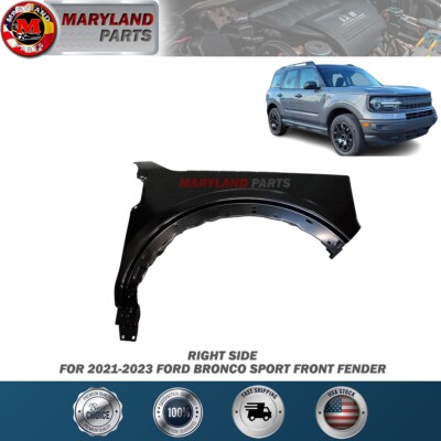 For 2021-2023 Ford Bronco Sport Right Front Fender Passenger Side RH