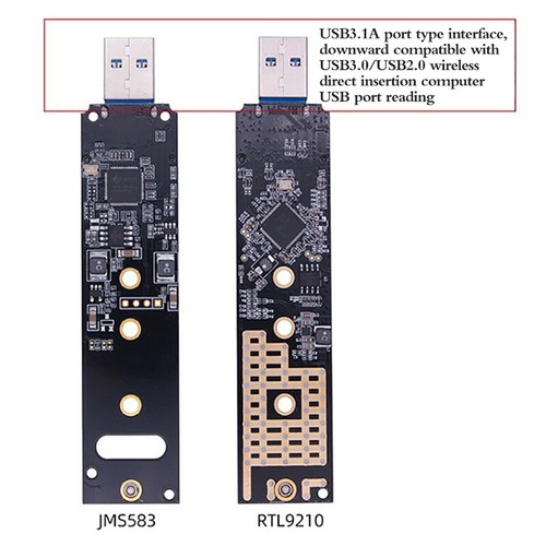 M.2 to USB 3.1 Type-C Adapter M2 SSD Adapter NVME PCIE M Key SSD Adap!KN - Photo 8/12