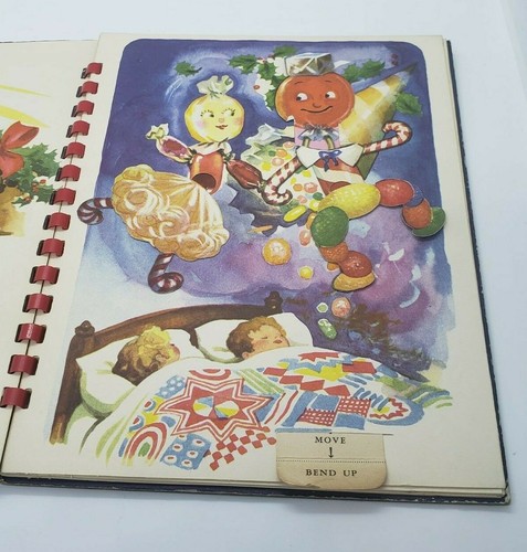 The Night Before Christmas Animated 1949 Julian Wehr Pop Up Vintage Spiral Bound - Picture 5 of 12