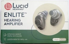 Lucid Audio Lucid Hearing Enlite Hearing Amplifier 1 PAIR, Black