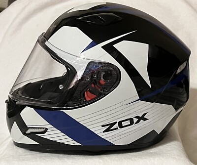 Zox Galaxy Ray Helmet Full Face Black/Blue DOT/ECE MT-FF101  display picture 1