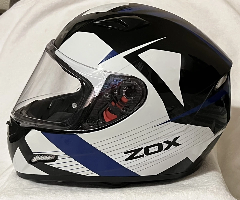 Casco Zox Galaxy Ray - Cara Completa Negro/Azul - DOT/ECE MT-FF101 Talla Mediana Foto 2 de 4