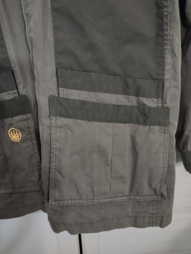 Beretta shooting field jacket M mesh lining tuck in hood 2 inside zip pockets - Picture 23 of 24