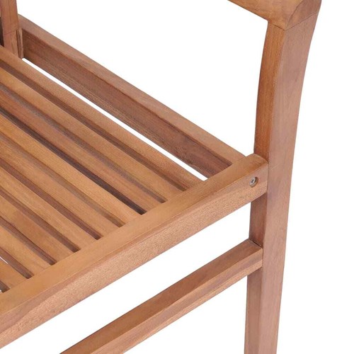 Stacking Dining Chairs 4 pcs Solid Teak K0Z5 - Picture 8 of 10