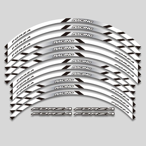 For Honda Forza 125 Front 15" Rear 14" Motorcycles Rim Wheel Decal Sticker #2 - Picture 5 of 13