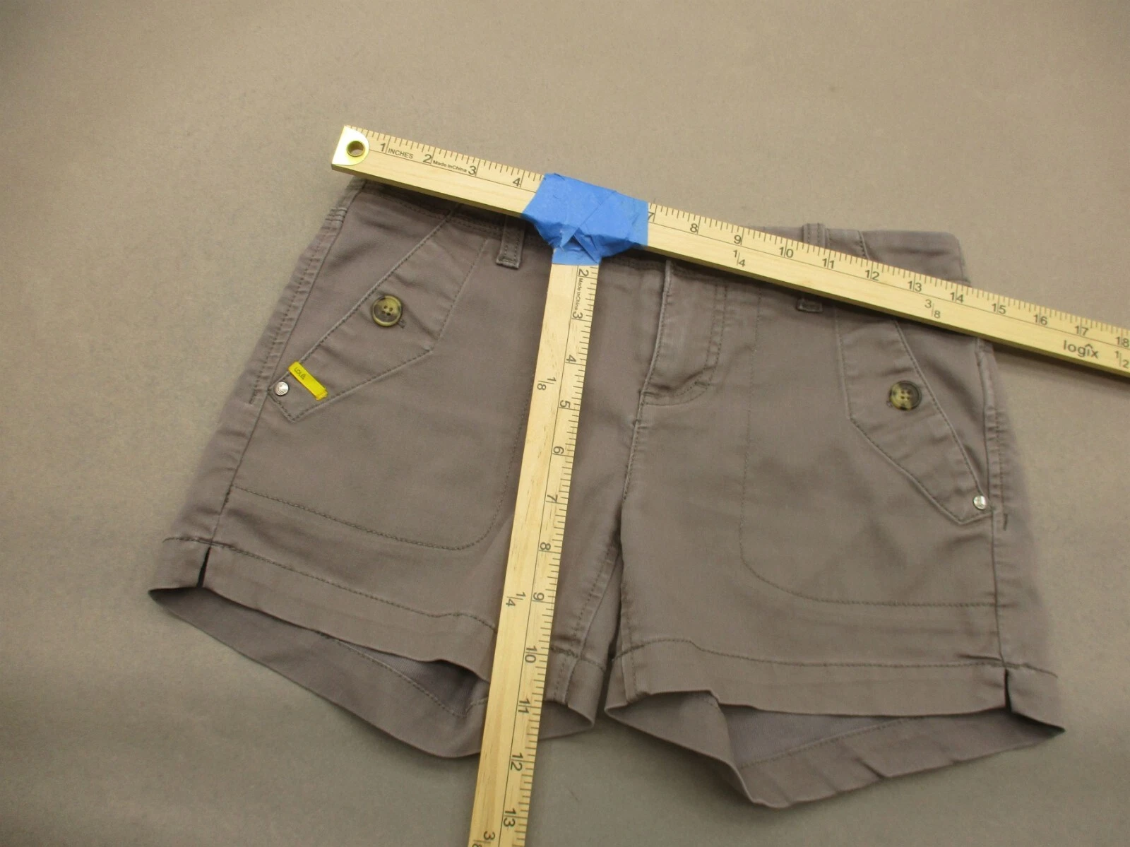 lole cotton blend zip fly multi pocket hiking shorts
