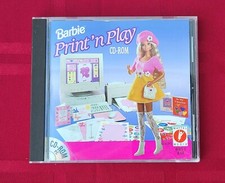 Vintage 1994 Barbie Print 'N Play CD-ROM - Very Good